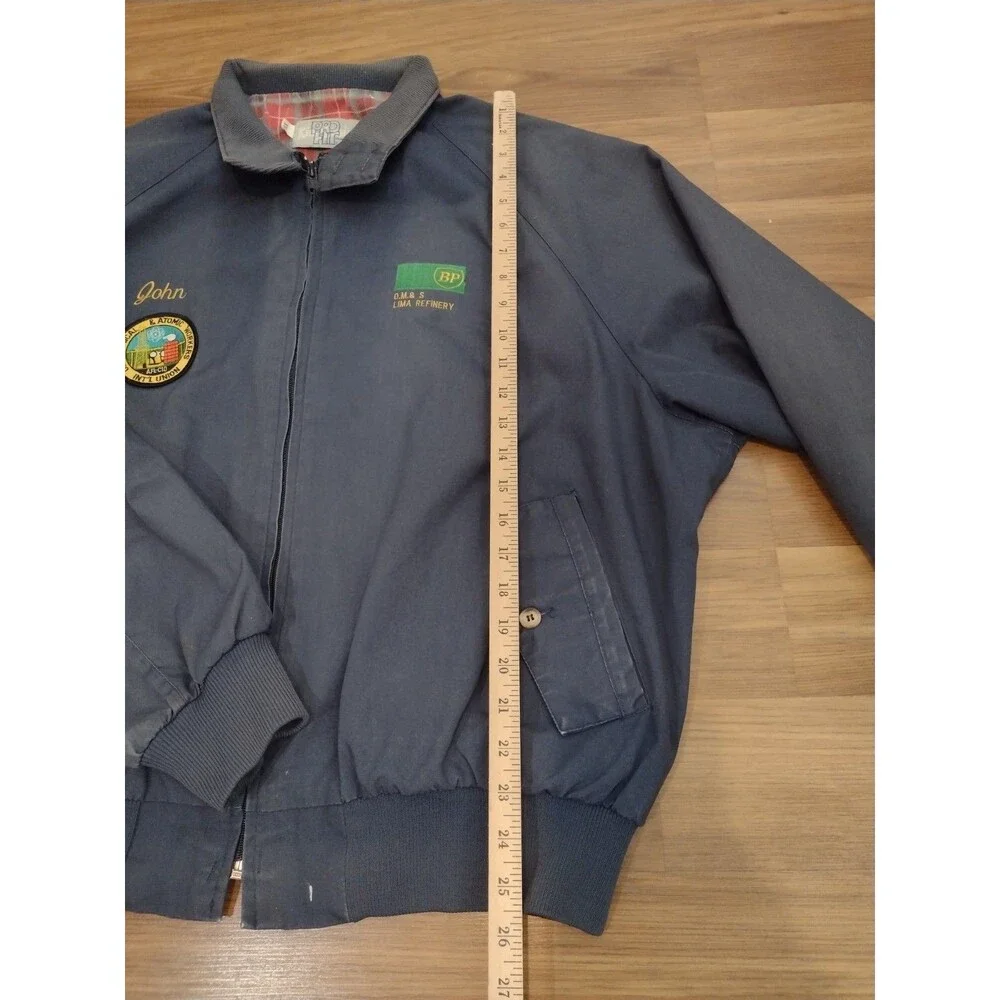 Vintage BP British Petroleum Work Jacket XXL Durable Workwear Lima Refinery